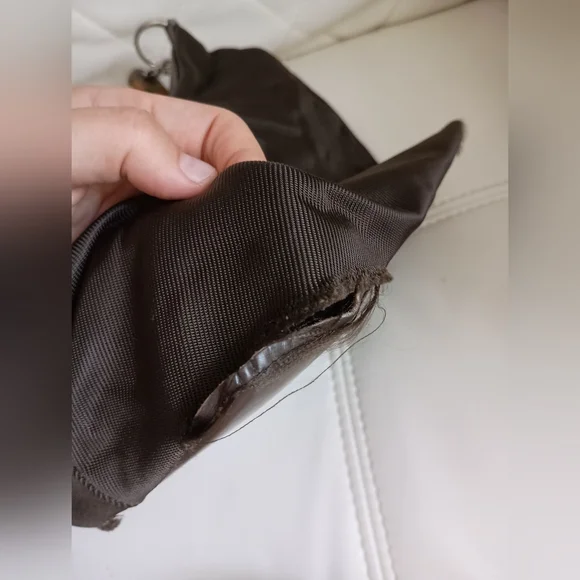 Authentic GUCCI bamboo handle one shoulder bag khaki - Picture 8 of 16